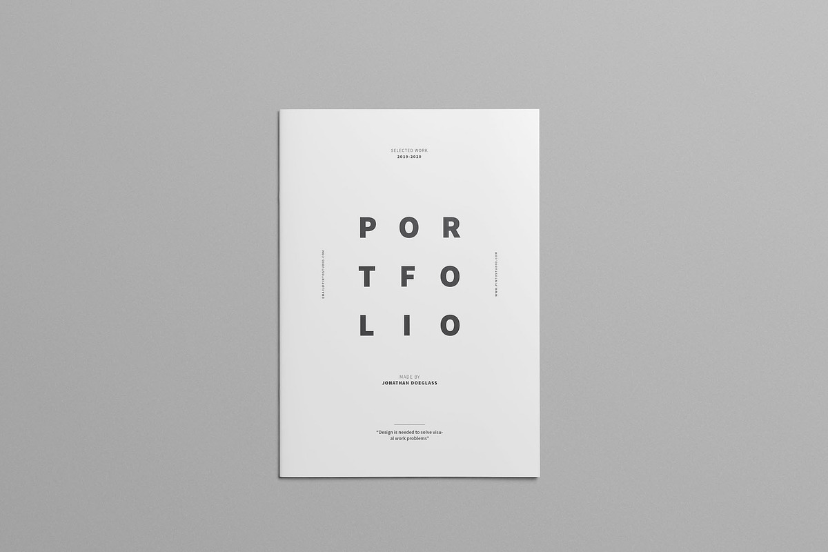 Minimal Portfolio, a Brochure Template by Meenom Templates (Photo 1 of 20)