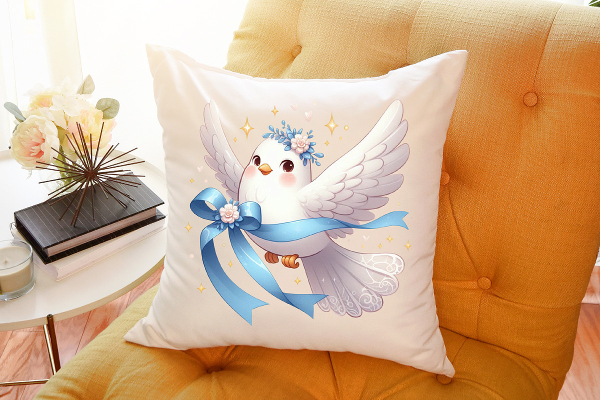 Watercolor White Birds Illustrations, an Illustration by Sublimation Artist (Photo 6 of 6)