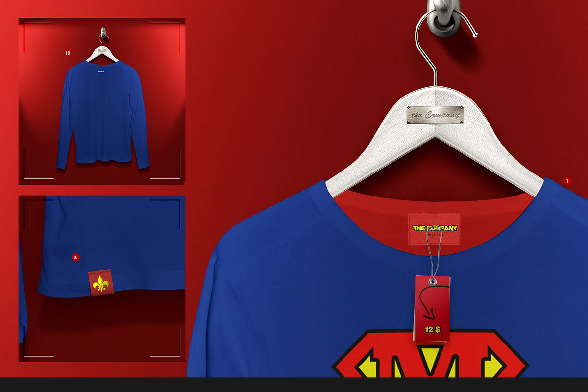 Longsleeve On 5 Stages Mock-up, a Hoody Mockup by Mocca Mockups Store (Photo 6 of 72)