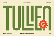 Tullien - Geometric Interlock Sans