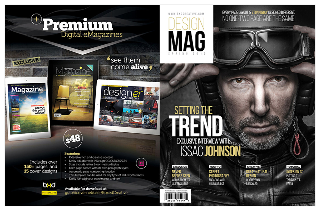 Magazine Template InDesign 06, a Magazine Template by Love Graphic Design (Photo 9 of 29)