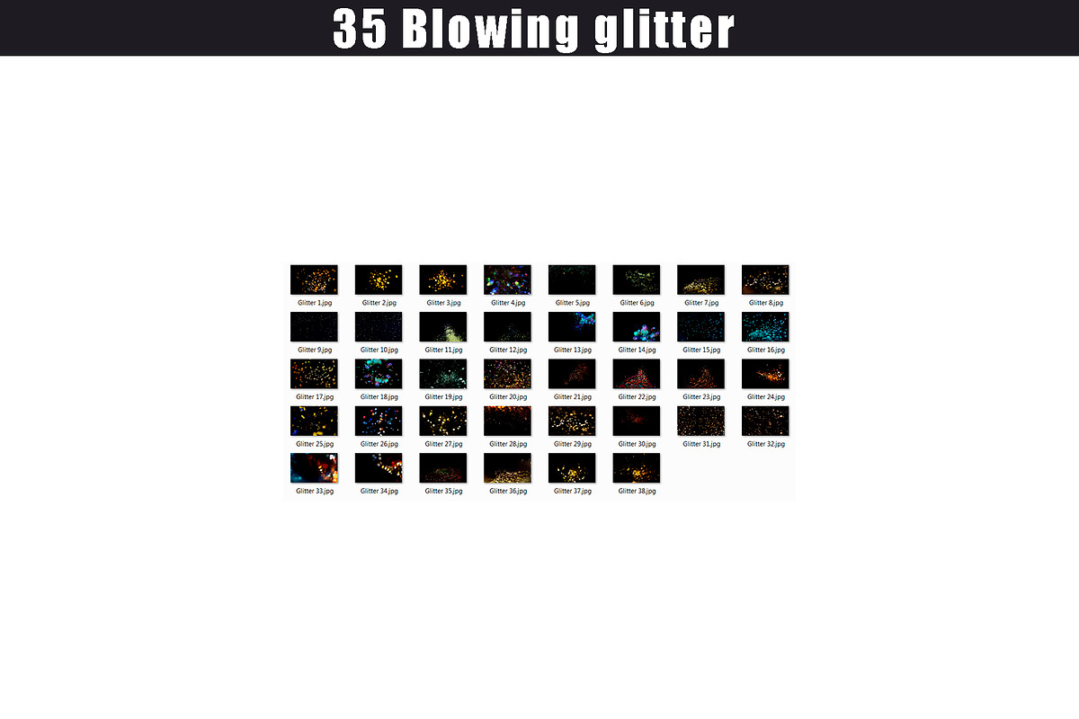 35 blowing glitter photoshop overlay, a Layer Style Add-On by OverlayBox (Photo 4 of 5)