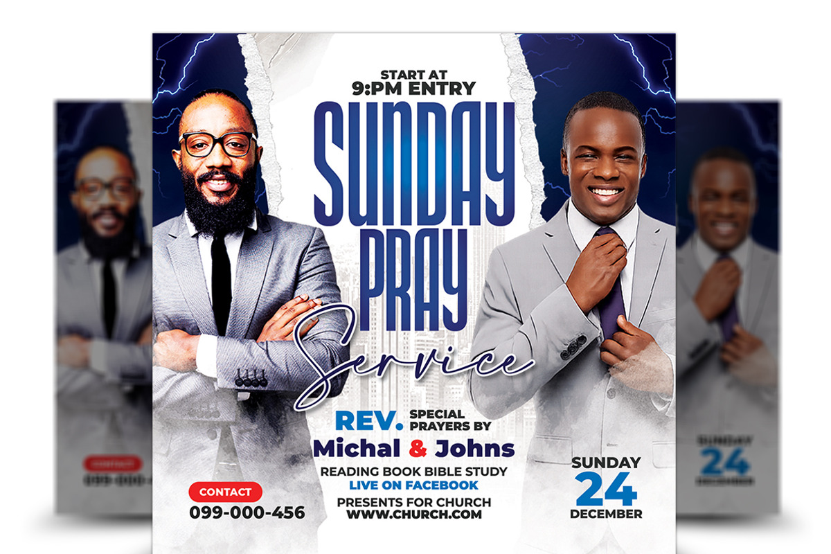 Church Flyer, a Flyer Template by AfzaalGraphics (Photo 1 of 2)