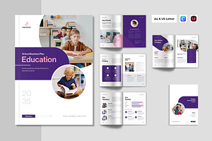 Education School Plan Brochure, a Brochure Template by Spark_Creative