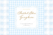 Gingham Pastel Blue Pattern Frames, an Illustration by LABFcreations (Thumbnail 1 of 4)