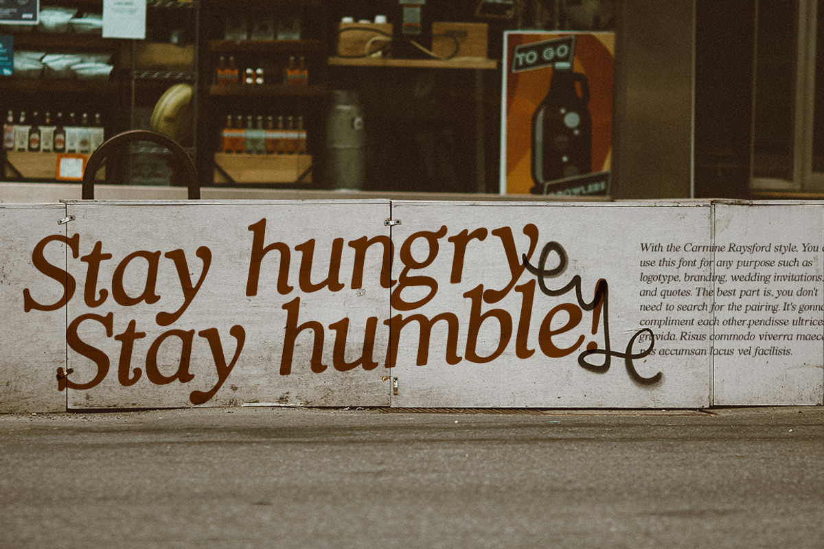 Carmine Raysford | Nostalgic Serif, a Serif Font by Fargun Studio (Photo 5 of 27)