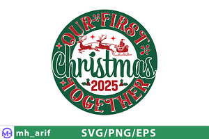 Our First Christmas Together 2025, a Graphic by mh_arif