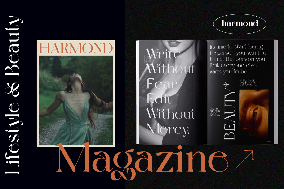 Harmond - New Trendy Serif, a Sans Serif Font by Dirtyline Studio (Photo 13 of 19)