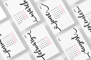 NEW 2021 Year Calligraphy Calendar, a Stationery Template by Bordo (Thumbnail 5 of 7)