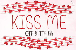 Kiss Me | Handwriting Font