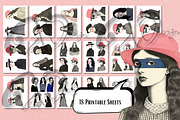 Enigmatic Women: Vintage Art, a Person Illustration by NiiiNArt (Thumbnail 5 of 7)