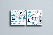 Flat Line Christmas Illustration Set, a Seasonal Illustration by Creative Graphics (Thumbnail 8 of 12)