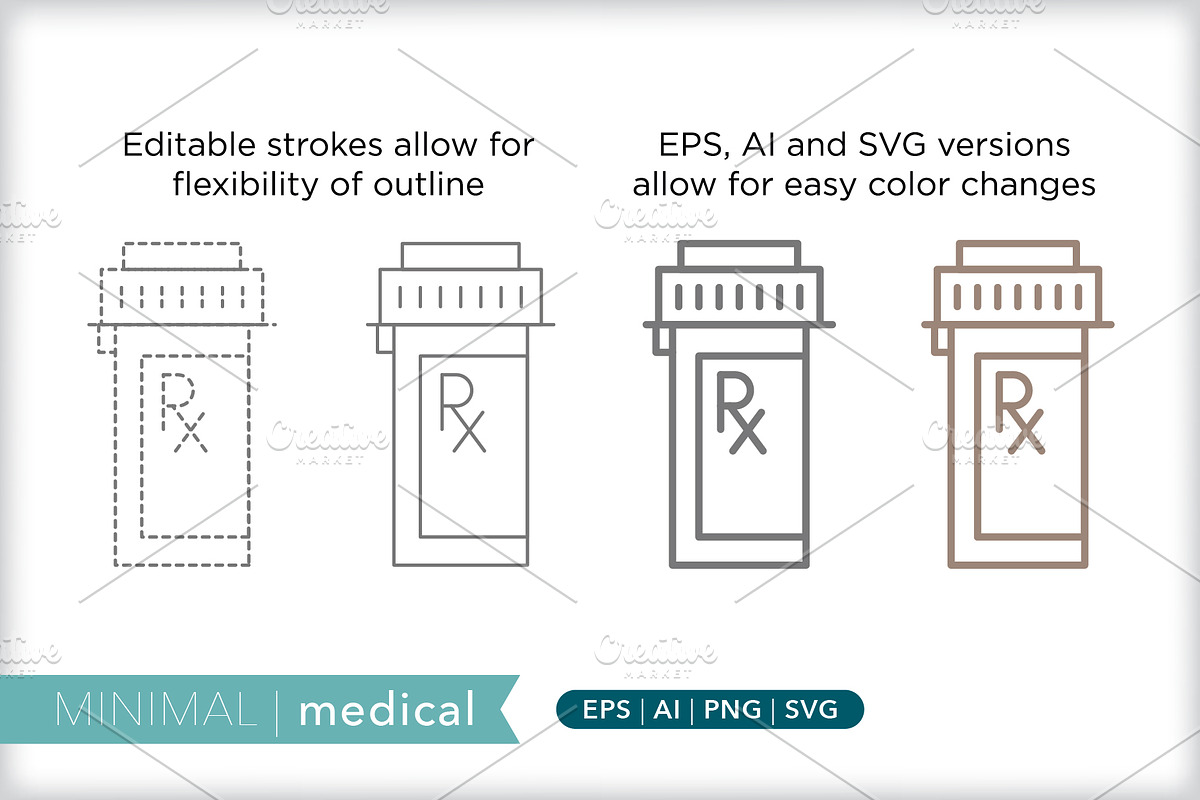 Minimal medical icons, an Outline Icon by Picture Window (Photo 5 of 5)