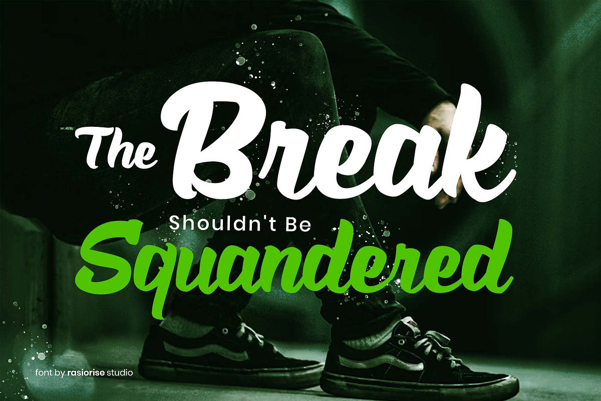 Bicklan a Script Brush Font, a Script Font by Rasiorise Studio (Photo 2 of 12)