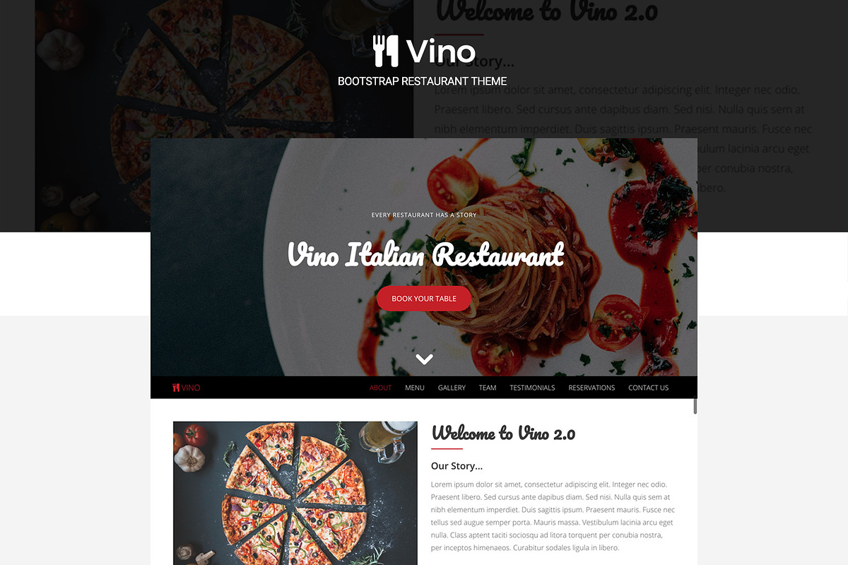 Vino - Bootstrap Restaurant Theme, a Bootstrap Template by HH Themes