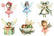 Beautiful Fairy Christmas Clipart, an Illustration by Daily.Designs (Thumbnail 5 of 5)