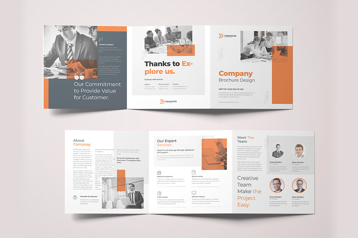 Square Tri-fold Brochure, a Brochure Template by astutedesign11 (Photo 1 of 8)