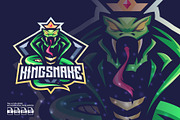 King Snake Mascot Esport Logo, a Branding & Logo Template by prps.std (Thumbnail 1 of 3)