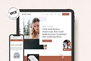 Sarah Social - WIX Website Template, a Wix Template by AndrewPixel (Thumbnail 1 of 9)
