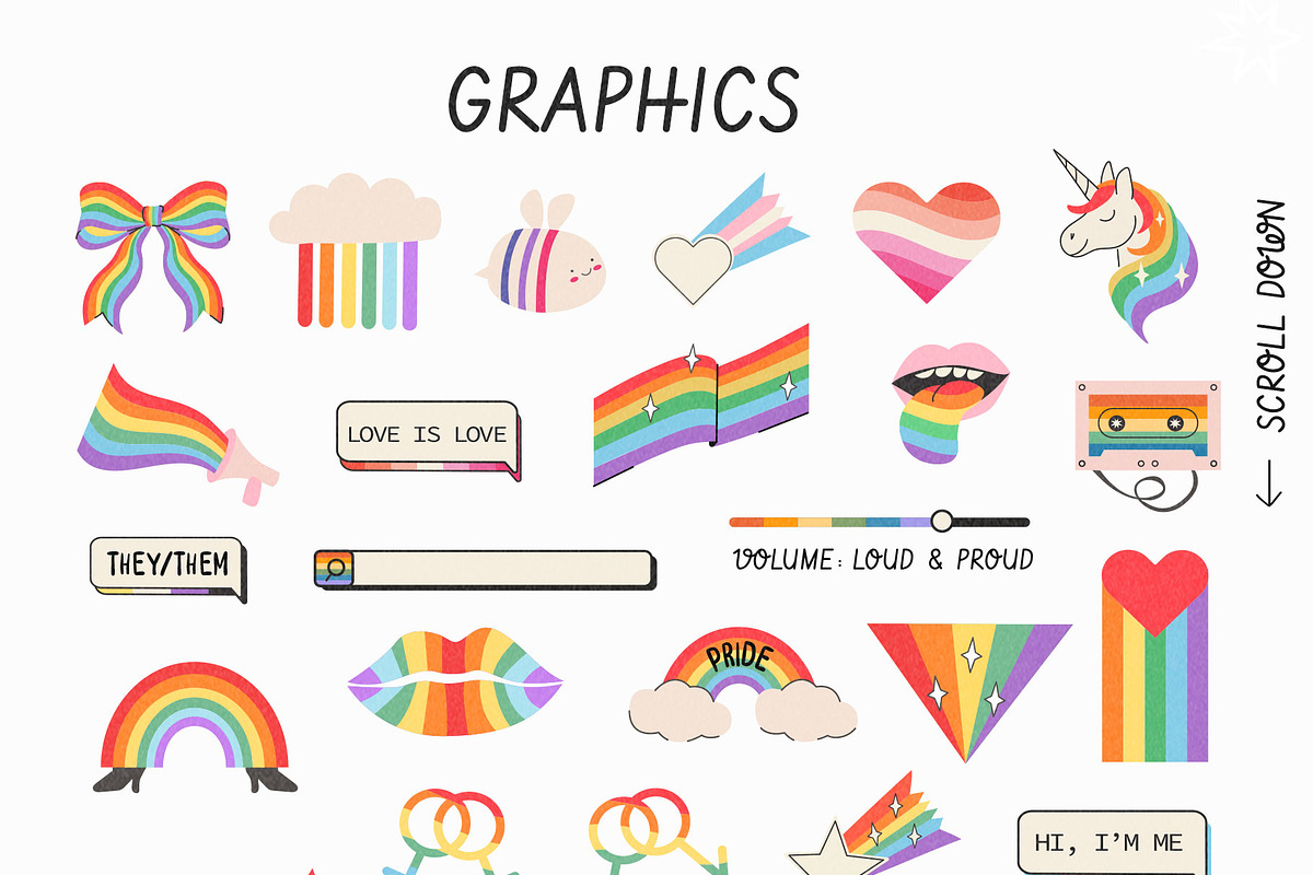 Pride Month LGBTQ+ Design Bundle, an Object Graphic by millering (Photo 4 of 12)