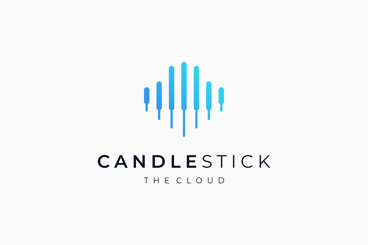 Cloud Candlestick Statistic Logo, a Branding & Logo Template by ika ...