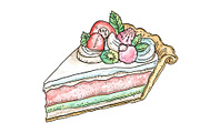 Watercolor Cakes & Pies Set, an Illustration by hafijul (Thumbnail 6 of 11)