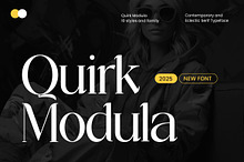 Quirk Modula Serif Typeface Font