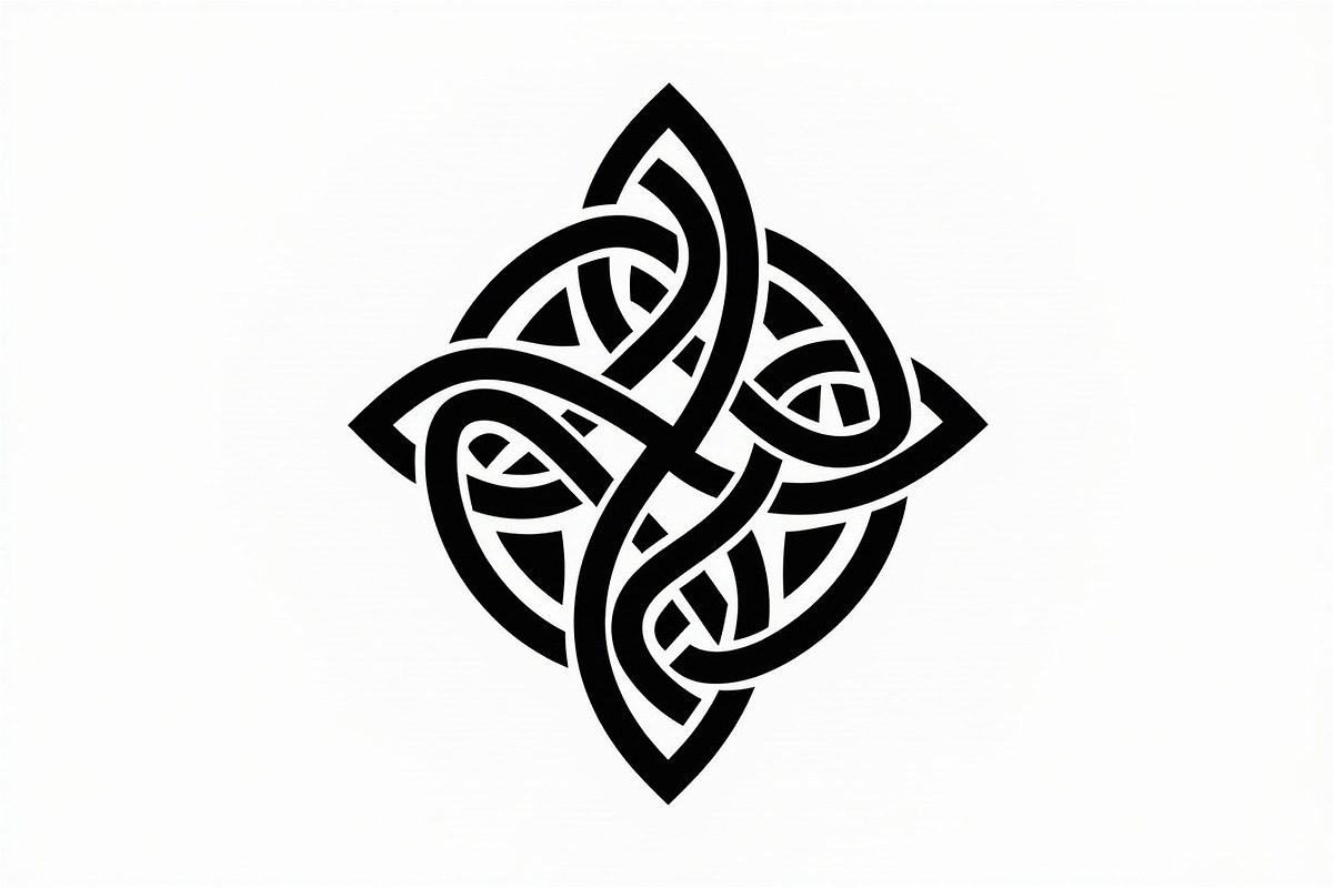Celtic Knot Tattoo Silhouette Set, an Illustration by BIPLOB EXPERT (Photo 6 of 9)
