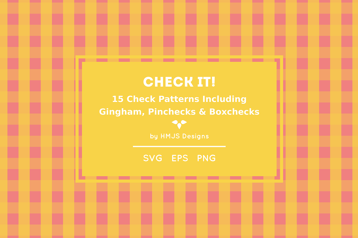 Checks Pattern Set, a Pattern Graphic by HMJS Designs (Photo 3 of 9)