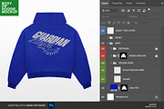 Zipper Hoodie Mockup | Boxy Cut, a Hoody Mockup by Irhasalfahad (Thumbnail 4 of 5)