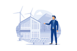 Green energy environmentally, a Work Illustration by alwie99d