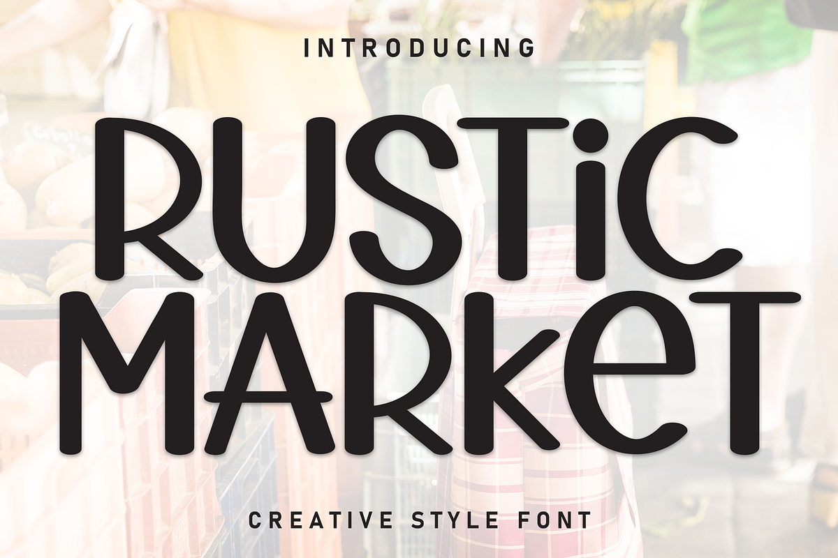 Rustic Market | Script Font, a Script Font by Scratchones (Photo 1 of 8)