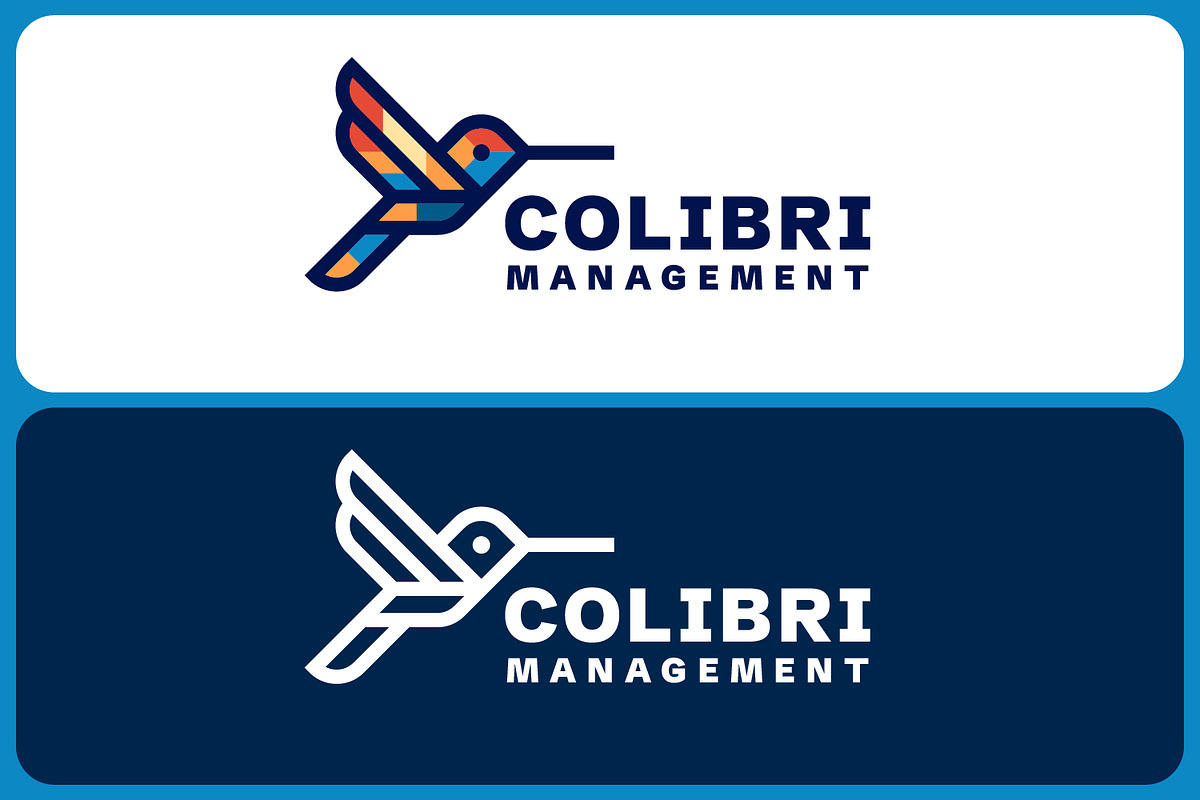 Geometric Outline Colibri Bird Logo, a Branding & Logo Template by Suhandi (Photo 3 of 8)