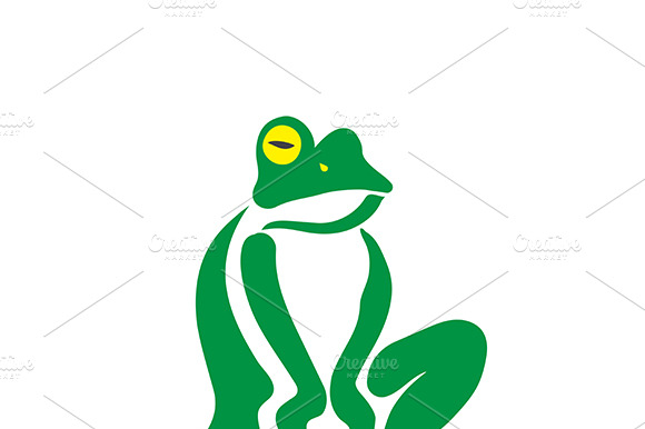 Vector Image Of An Frog Design