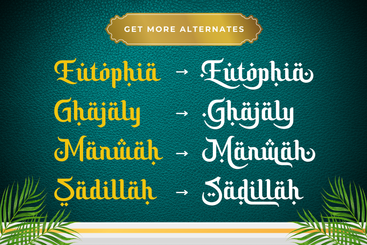 Sacred Ramdhan – Arabic Font Style, a Script Font by Sronstudio (Photo 10 of 13)