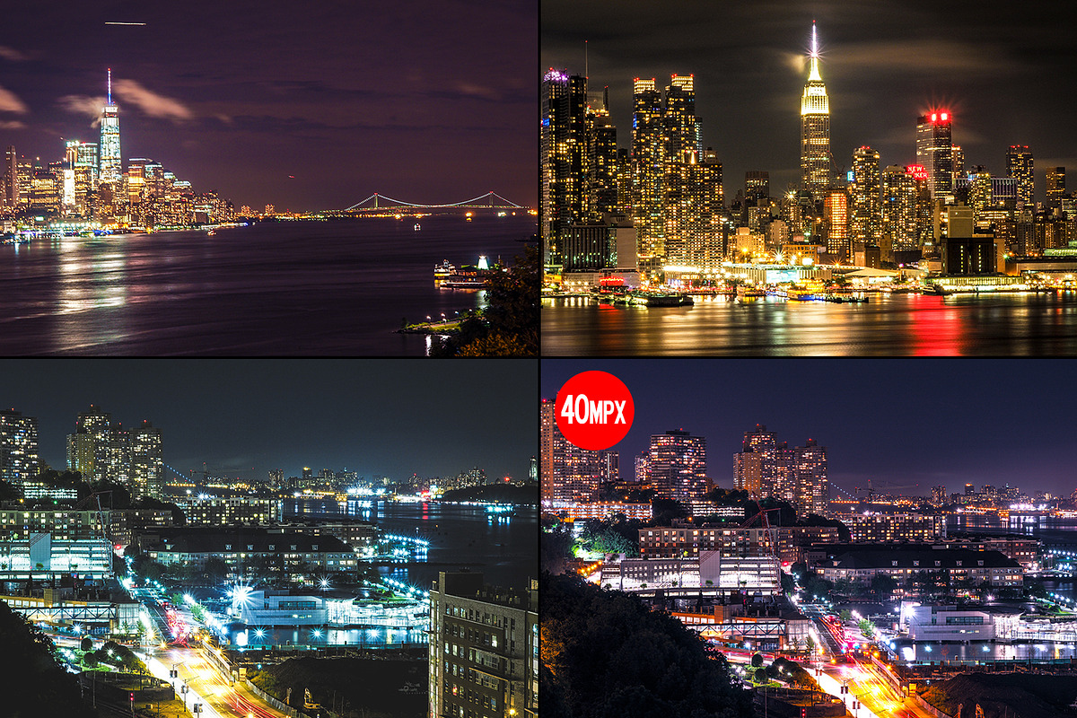 Manhattan at night from NJ / 33pics, a Graphic by tydla (Photo 6 of 9)