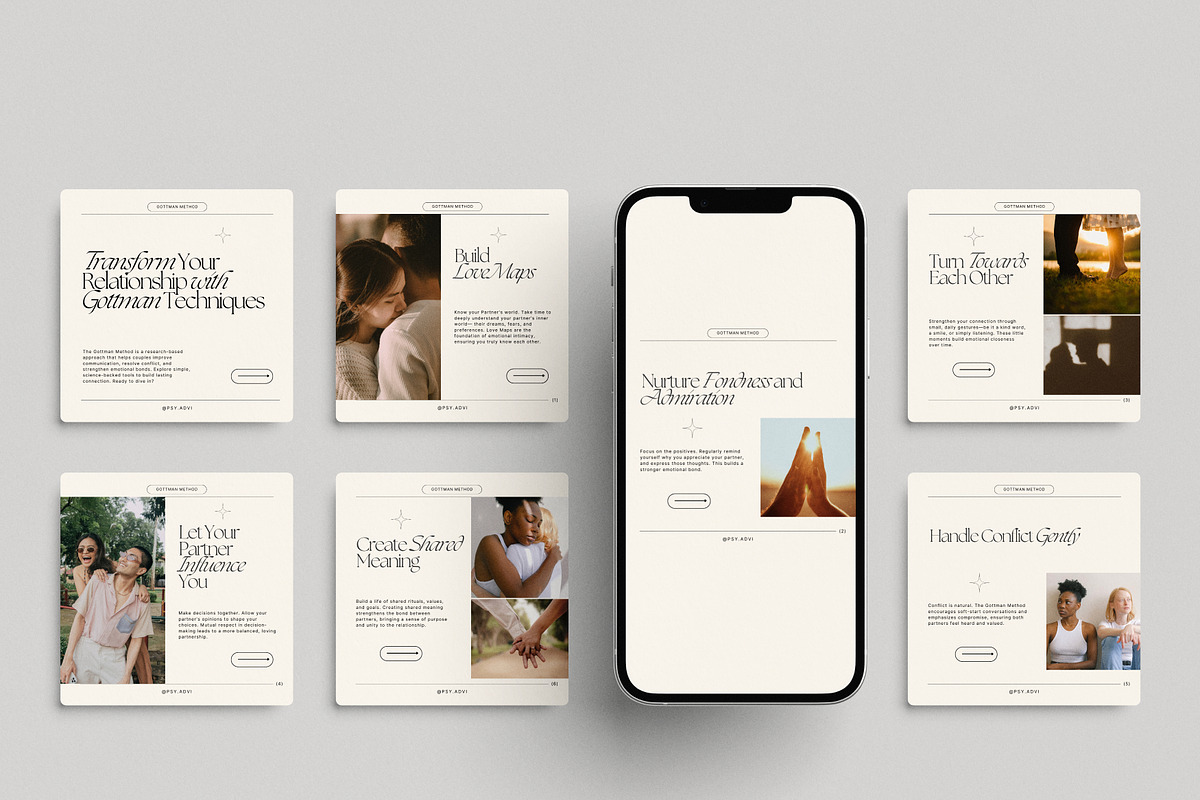 Mental Health Instagram Templates, a Social Media Template by Chewie Co (Photo 4 of 12)