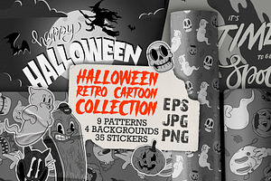 Halloween Retro Cartoon Collection