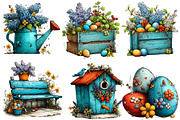 Easter Garden Sublimation Clipart, an Illustration by Designworld (Thumbnail 4 of 5)