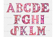 Pink Fashion Alphabet, a Decorative Illustration by GlamArtZhanna (Thumbnail 4 of 5)