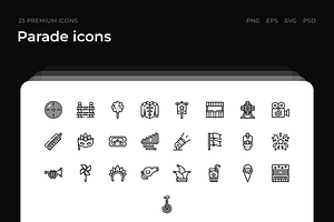Parade icons, an Outline Icon by Wencory