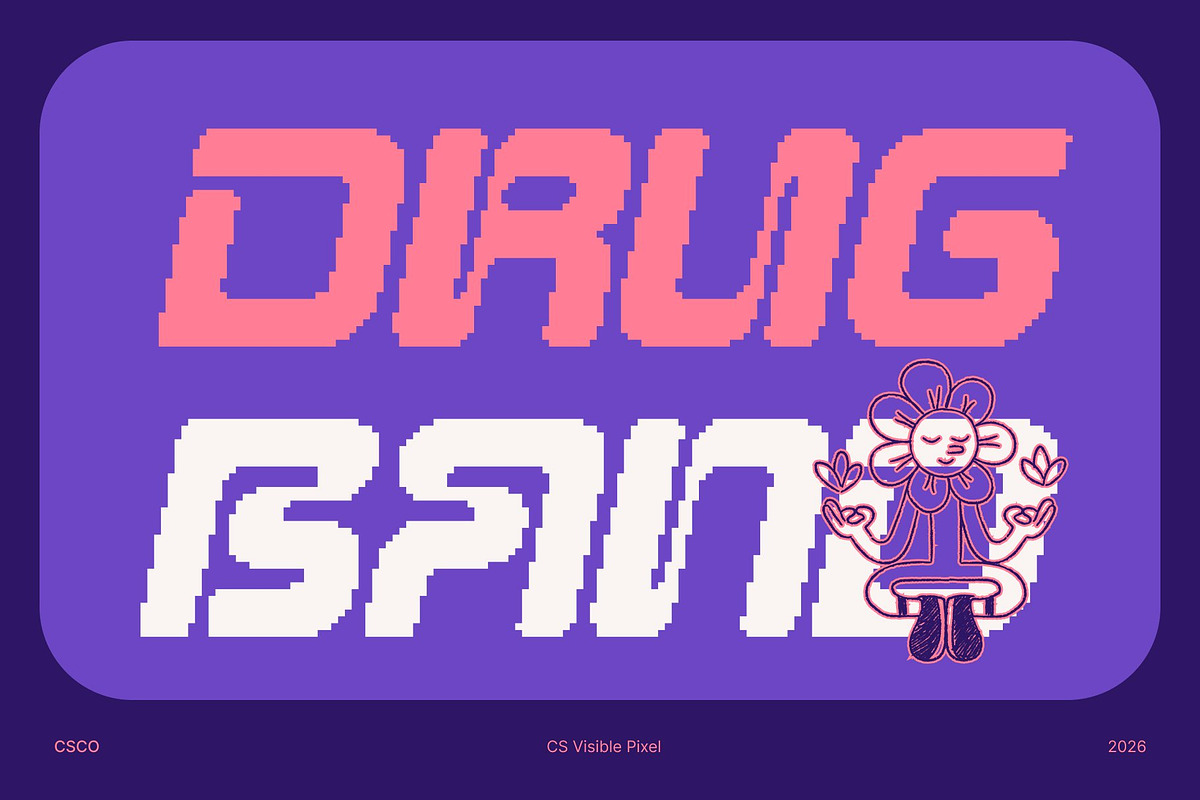 CS Visible Pixel, a Sans Serif Font by Craft Supply Co. (Photo 3 of 8)