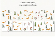 Watercolor cute winter foxes, an Animal Illustration by Garden in frame (Thumbnail 7 of 8)