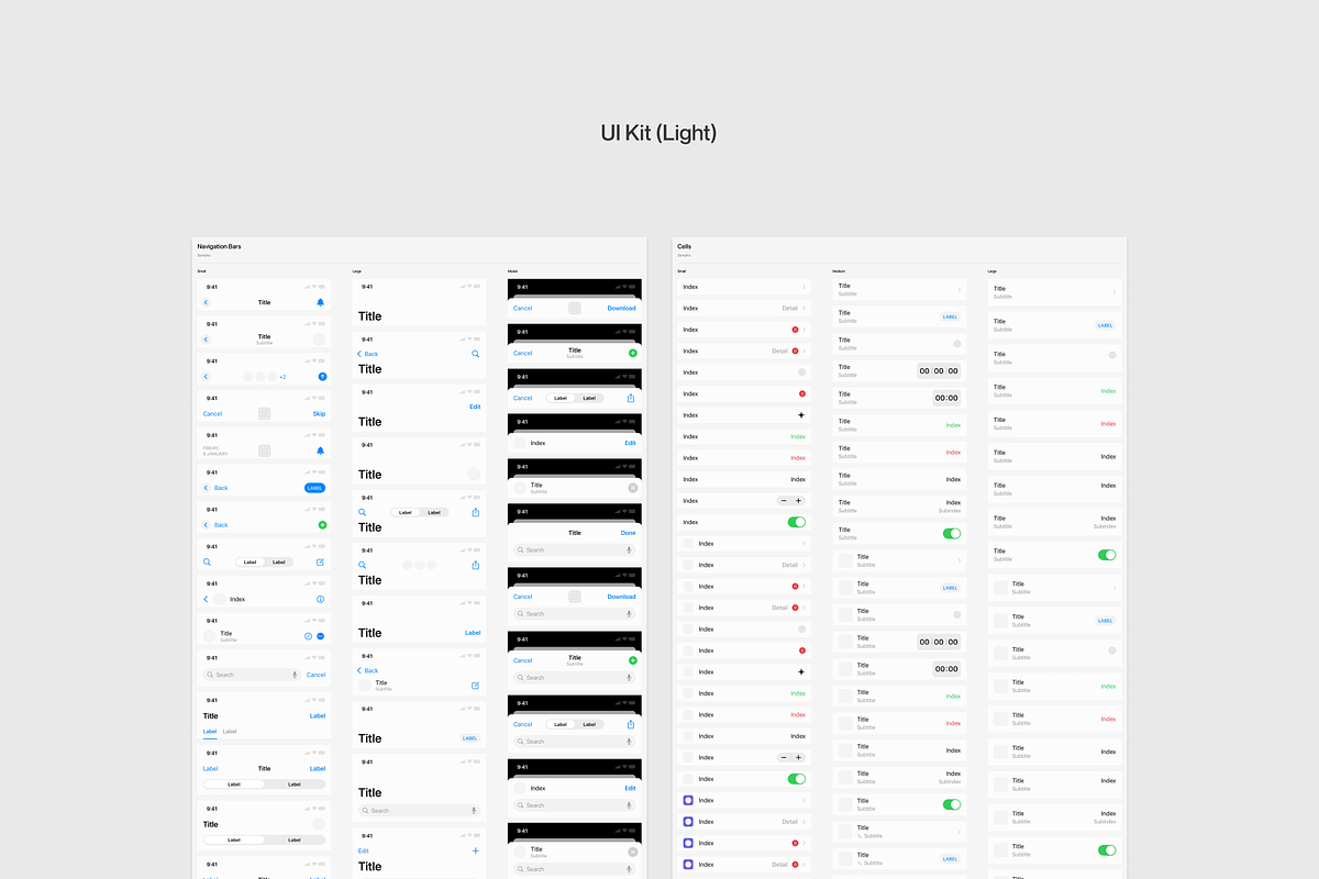 Design Cell UI Kit, an UI Kit Template by Craftwork