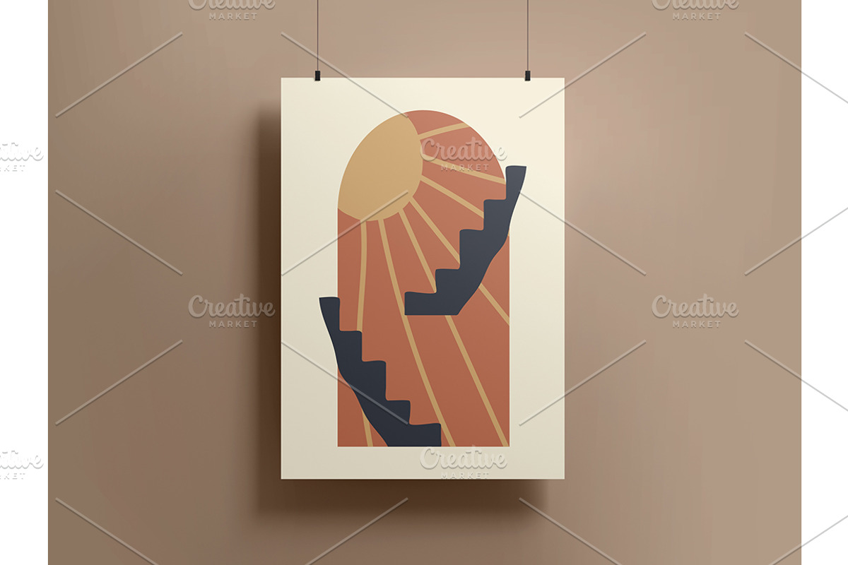 Bohemian Graphic Set, Wall Decor, a Decorative Illustration by NatalyN (Photo 4 of 4)