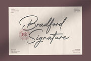 Bradford Signature, a Handwritten Font by Hendra Pratama (Thumbnail 1 of 13)