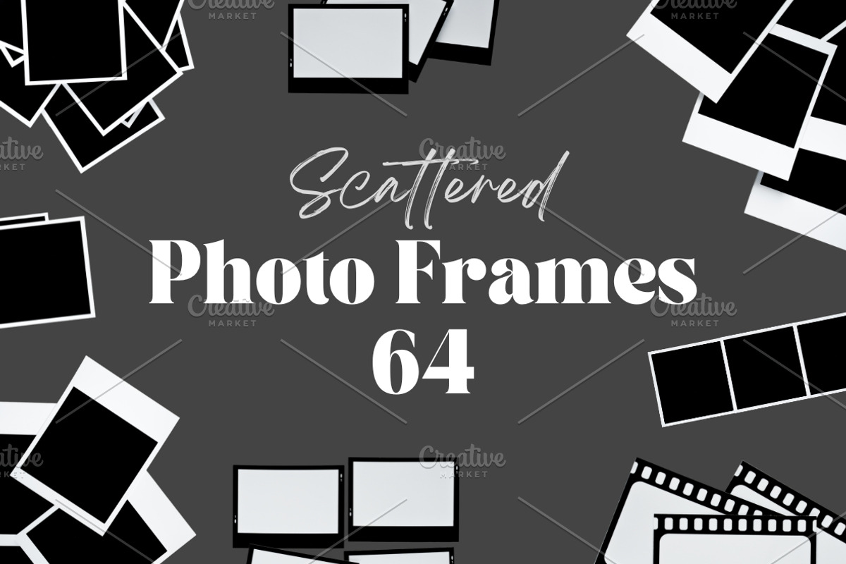 64 Scattered Polaroid Photo Frames, an Abstract Photo by Ksuview (Photo 1 of 10)