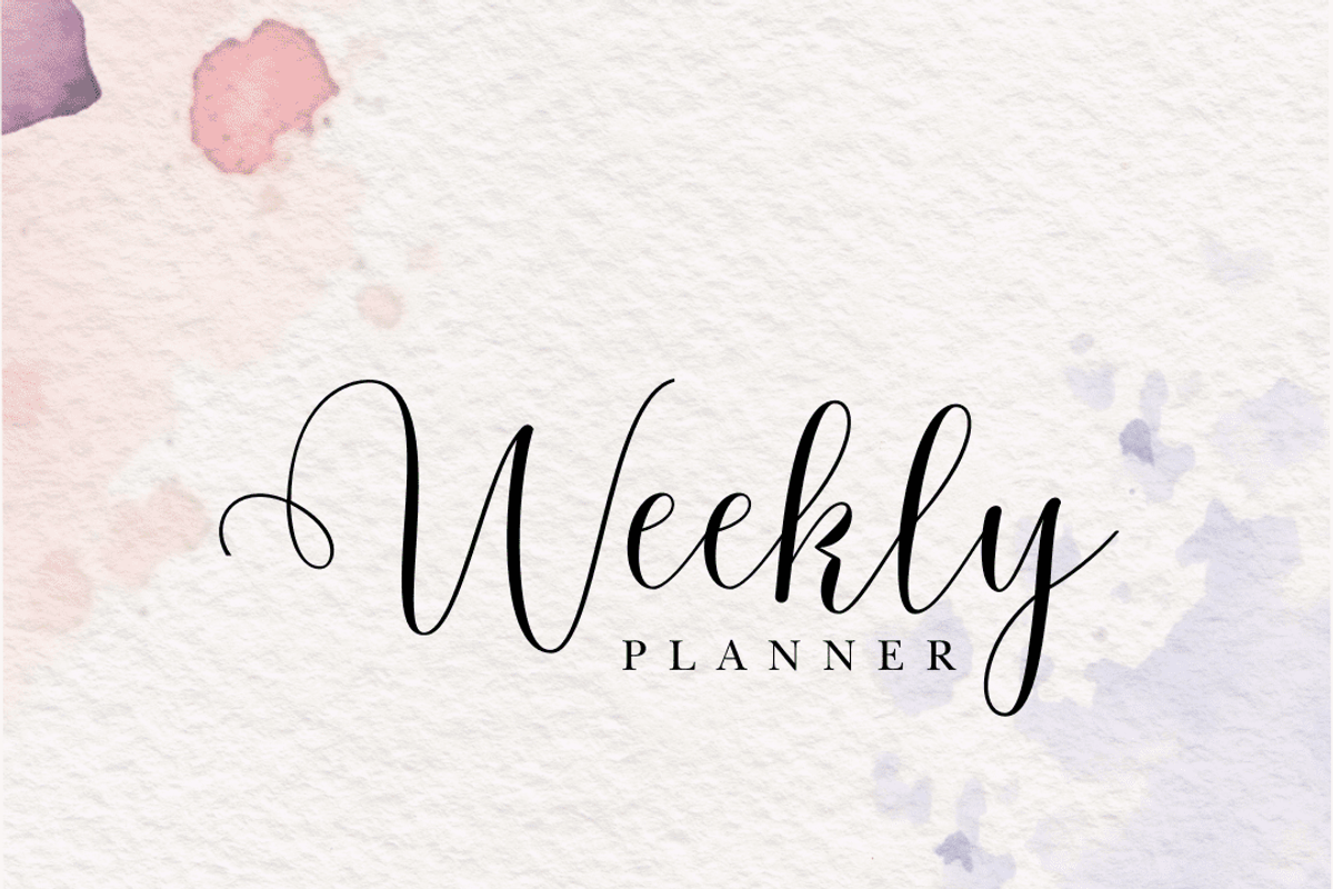 Weekly Planner, a Stationery Template by Brand Your Biz Co. (Photo 4 of 10)