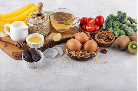 Assortment of products containing, a Food & Drink Photo by Yulia Furman