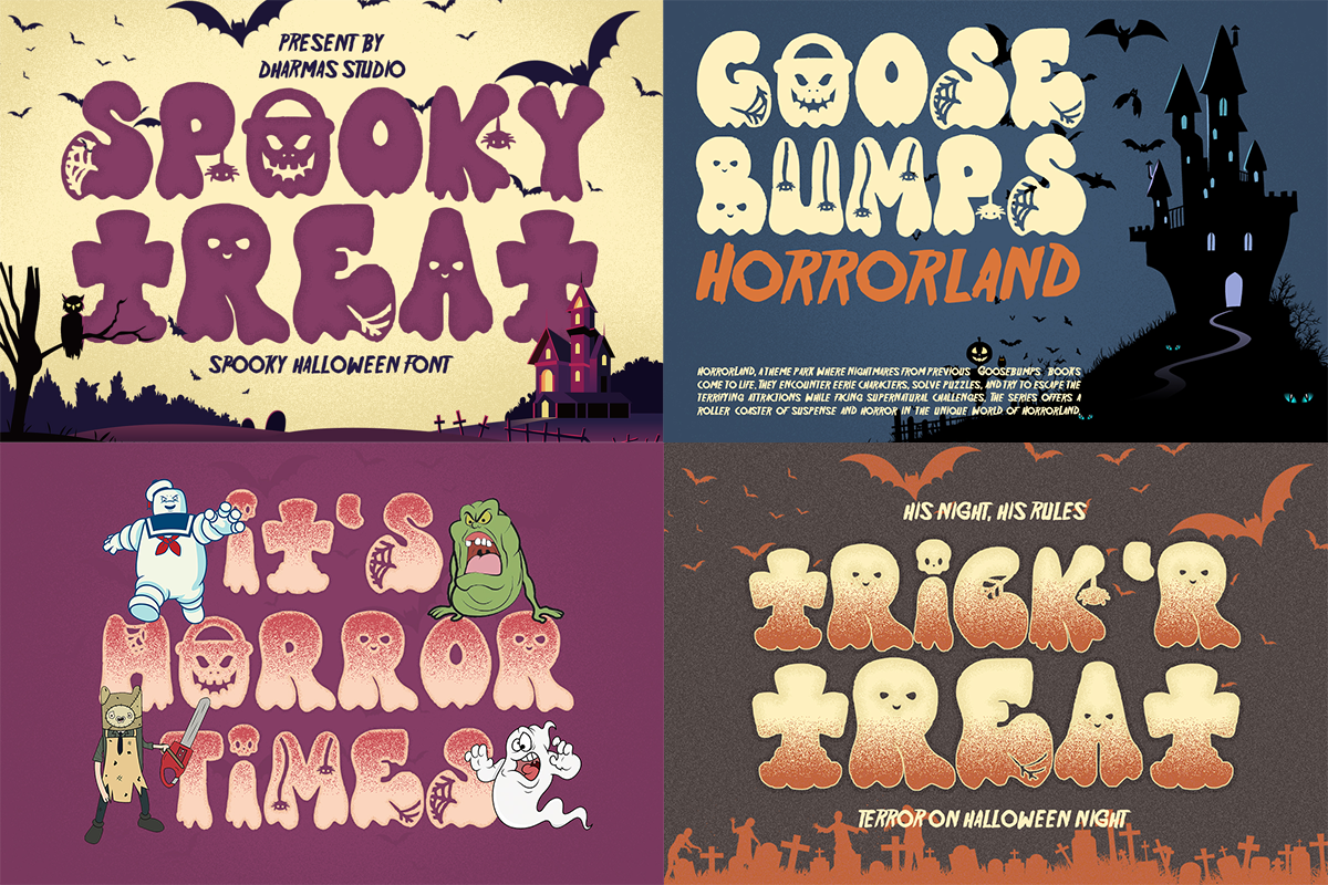 Retro Halloween Bundle, a Font by Dharmas Foundry (Photo 4 of 5)